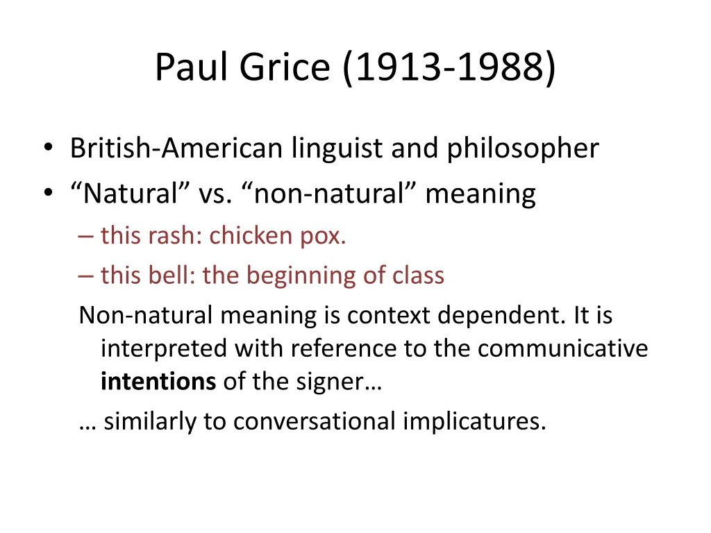 paul grice 1913 1988