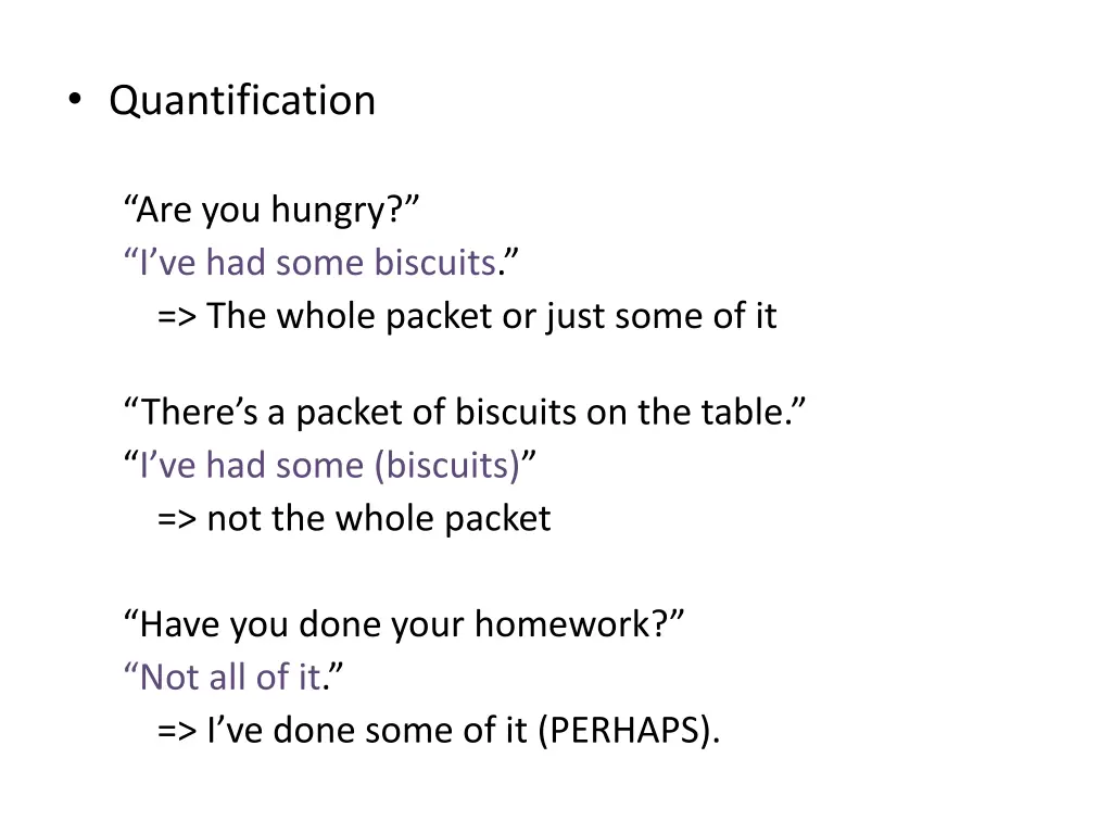 quantification