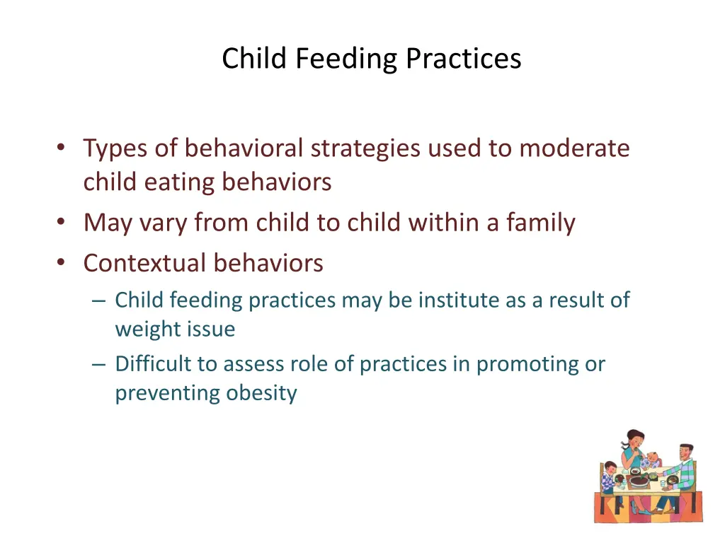 child feeding practices