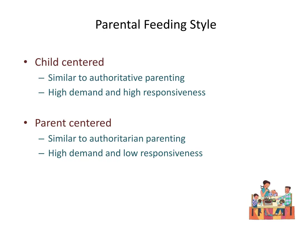 parental feeding style