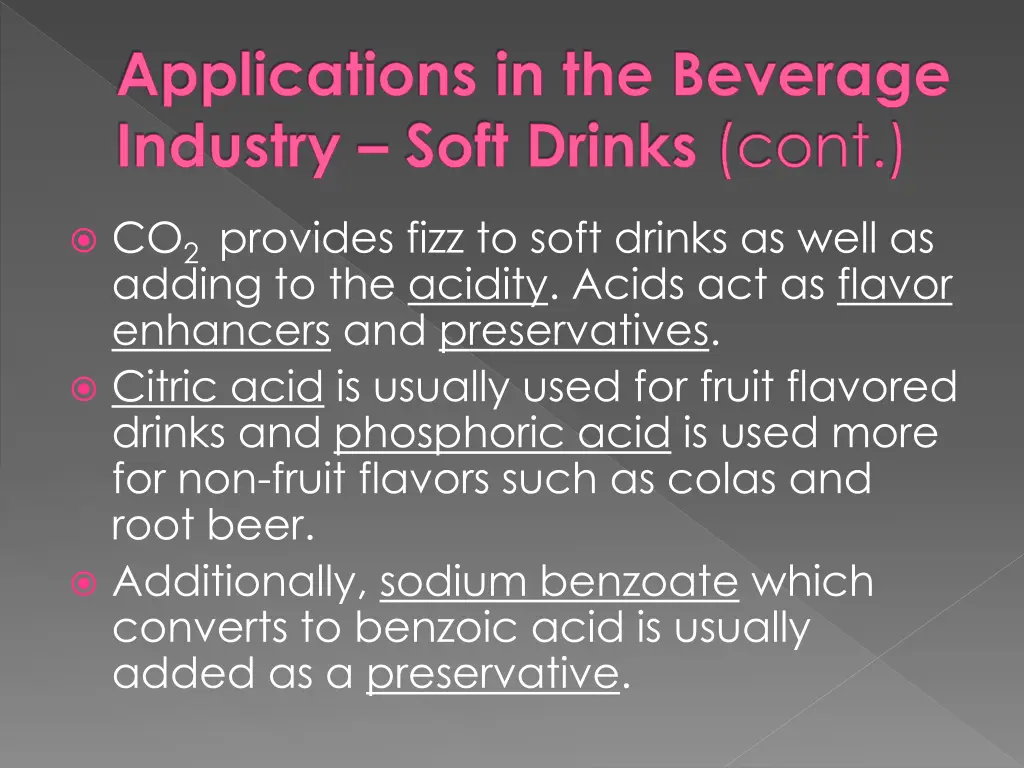 applications in the beverage industry soft drinks 1