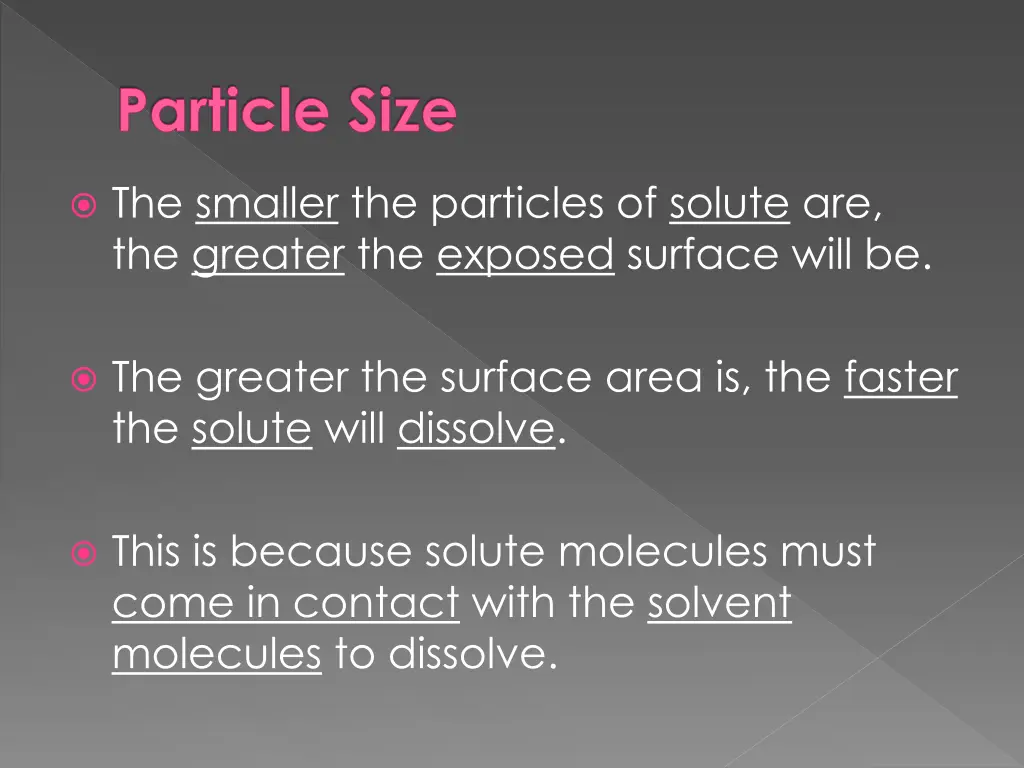 particle size