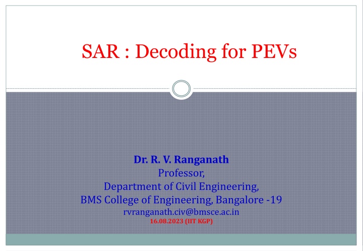 sar decoding for pevs