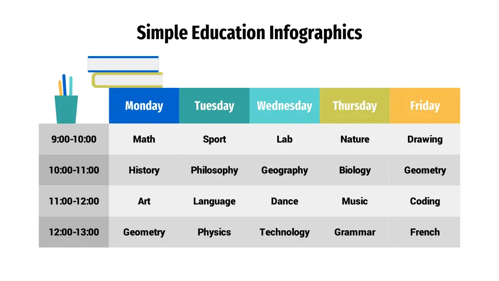 simple education infographics 12