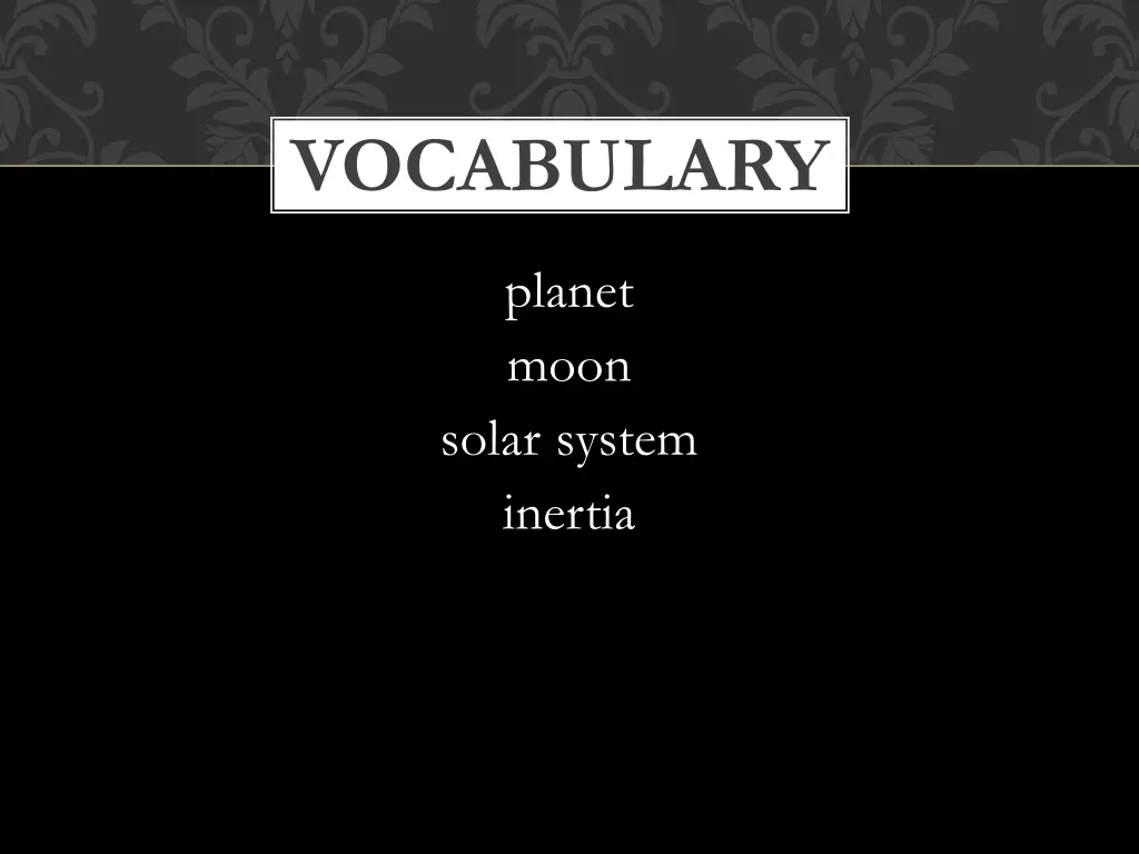 vocabulary