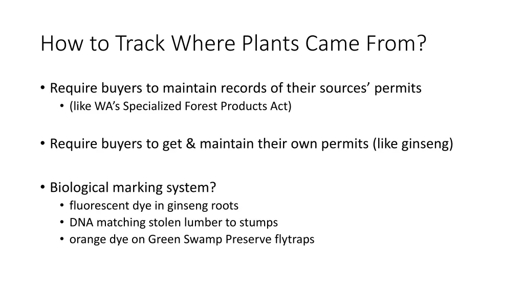 how to track where plants came from