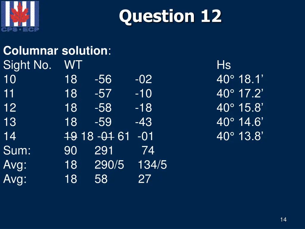 question 12