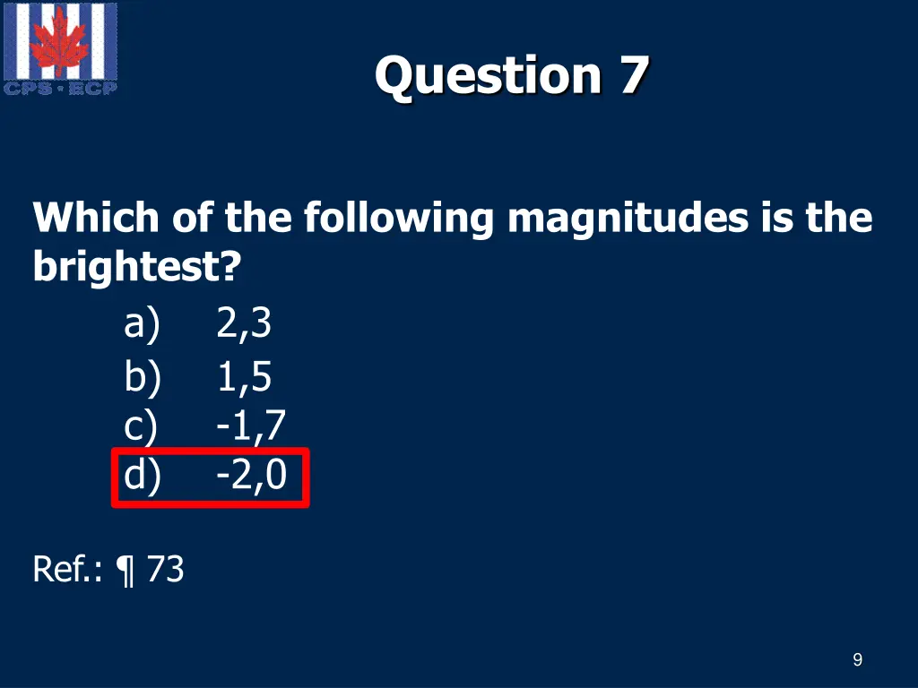 question 7