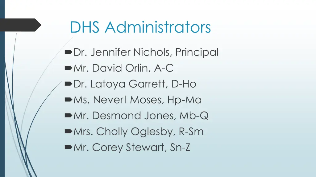 dhs administrators