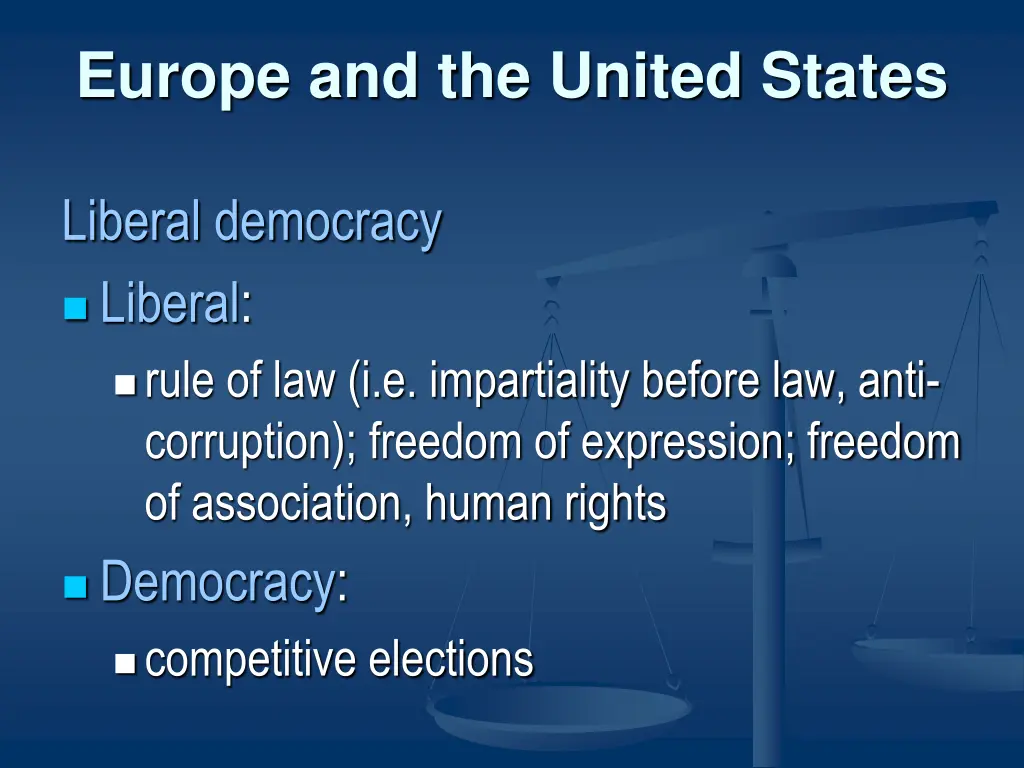 europe and the united states