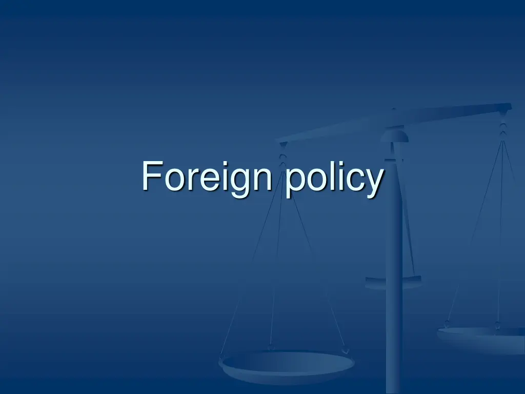 foreign policy