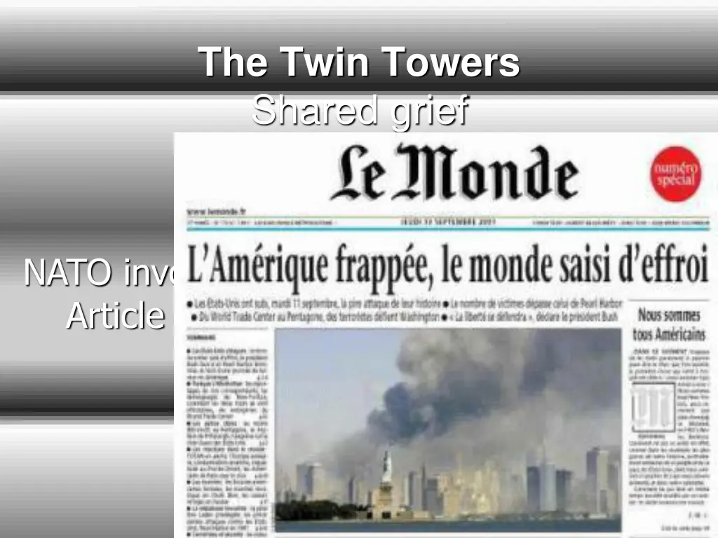 the twin towers shared grief common resolve