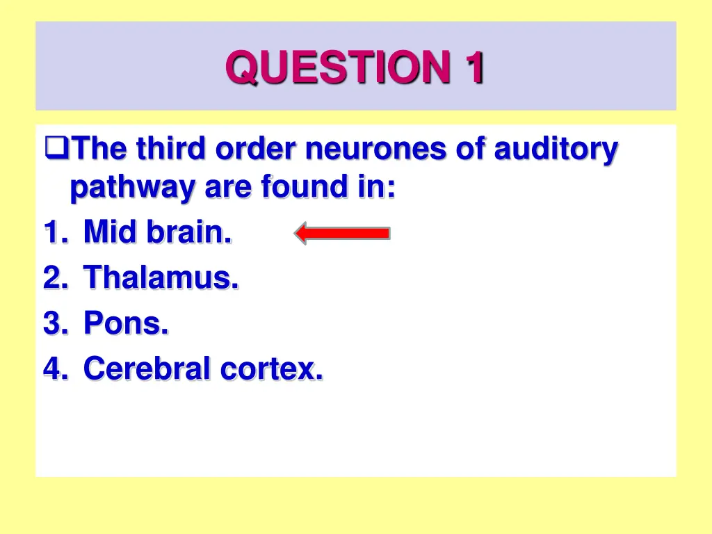 question 1