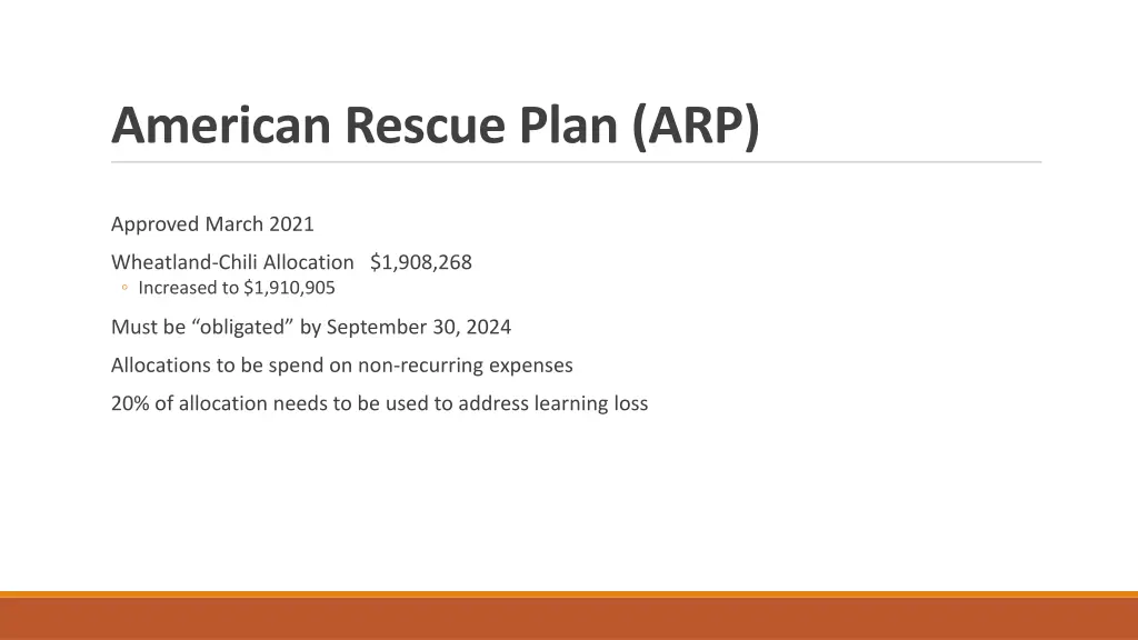 american rescue plan arp