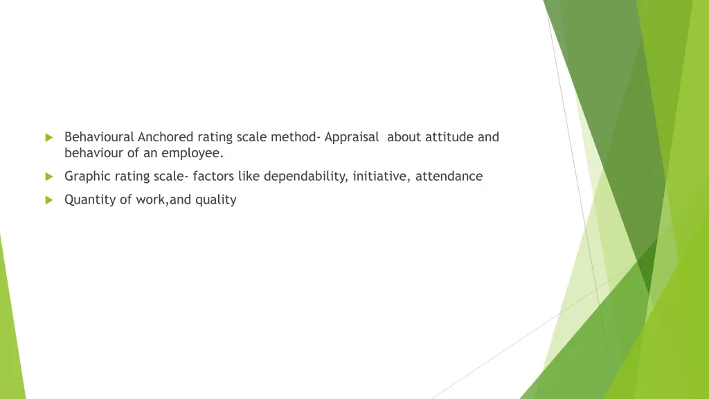 behavioural anchored rating scale method