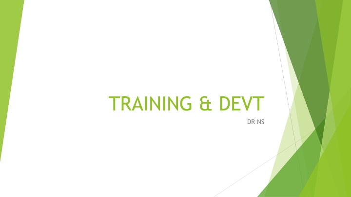 training devt