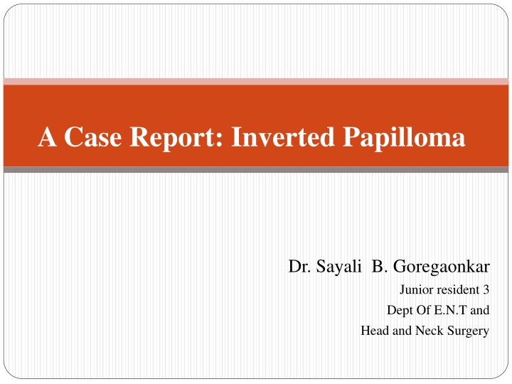 a case report inverted papilloma