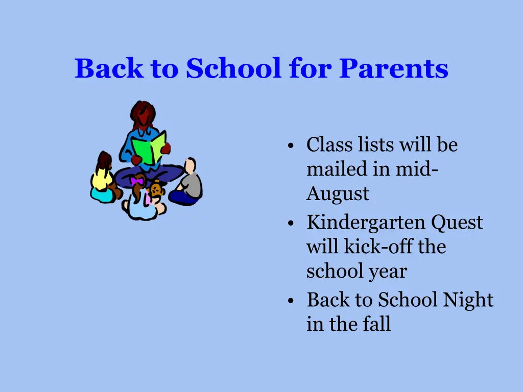 back to school for parents