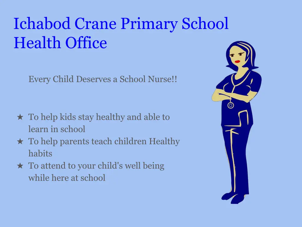 ichabod crane primary school health office