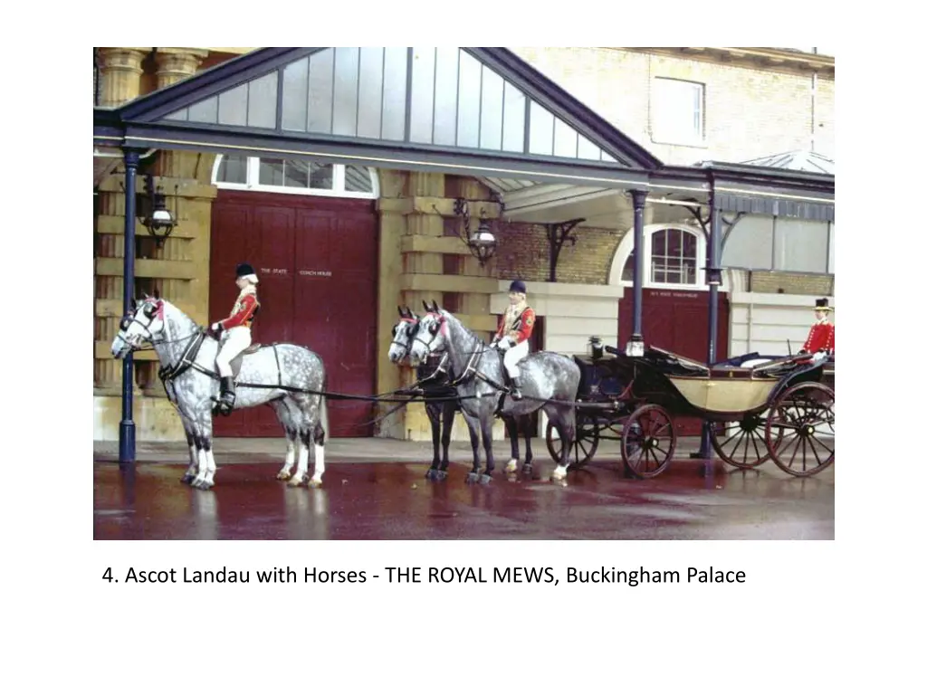 4 ascot landau with horses the royal mews