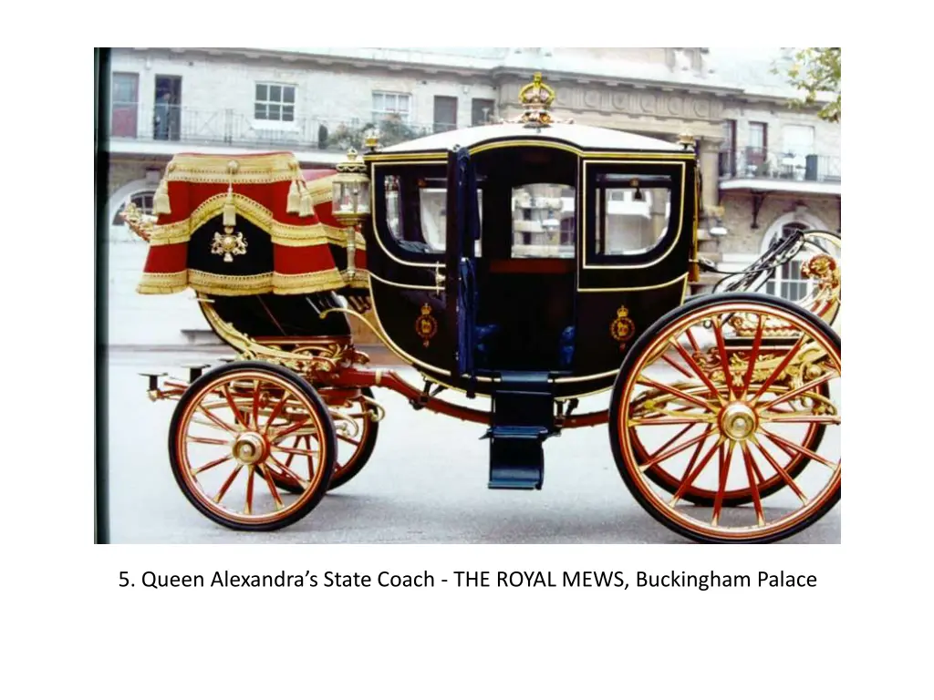 5 queen alexandra s state coach the royal mews