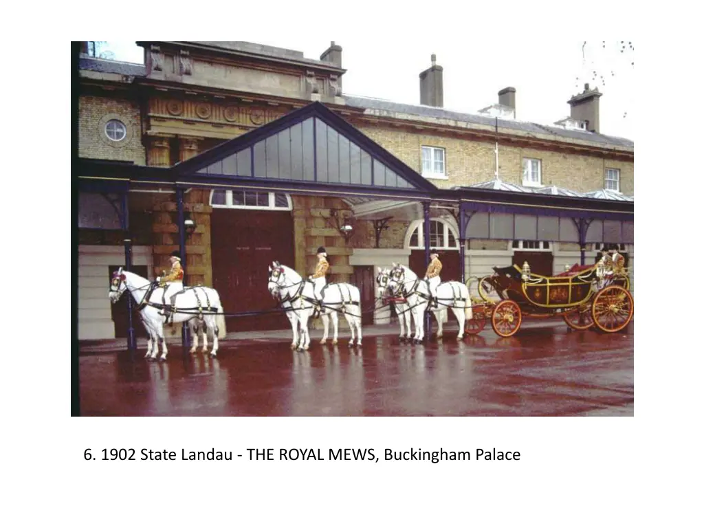 6 1902 state landau the royal mews buckingham