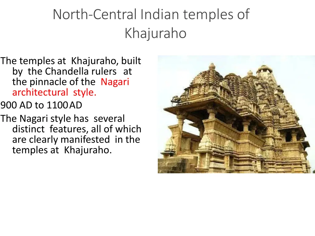 north central indian temples of khajuraho