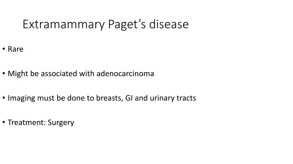 extramammary paget s disease