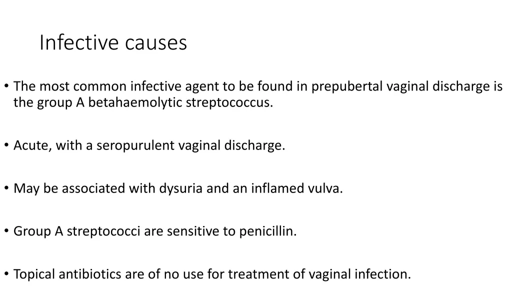 infective causes