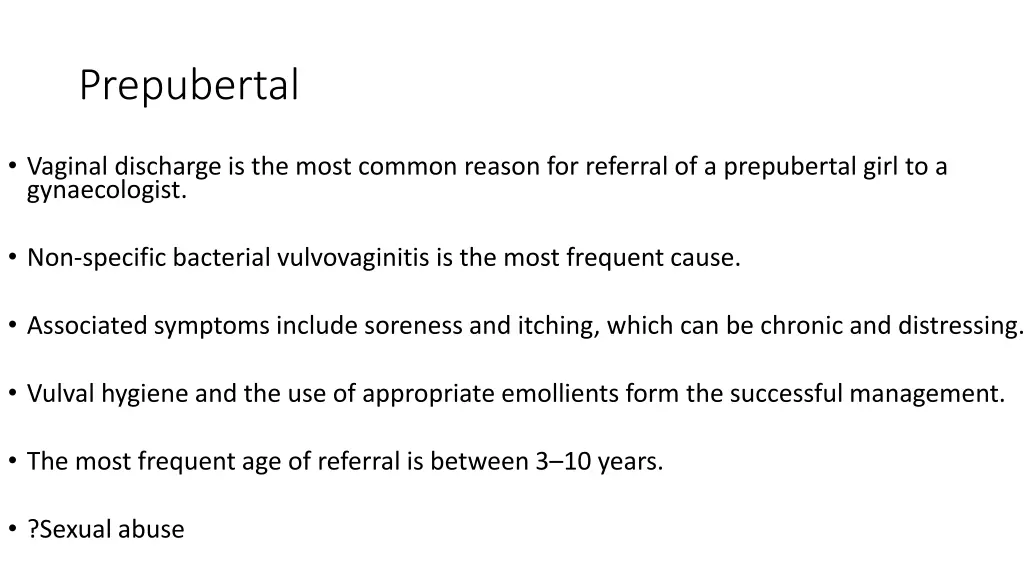 prepubertal