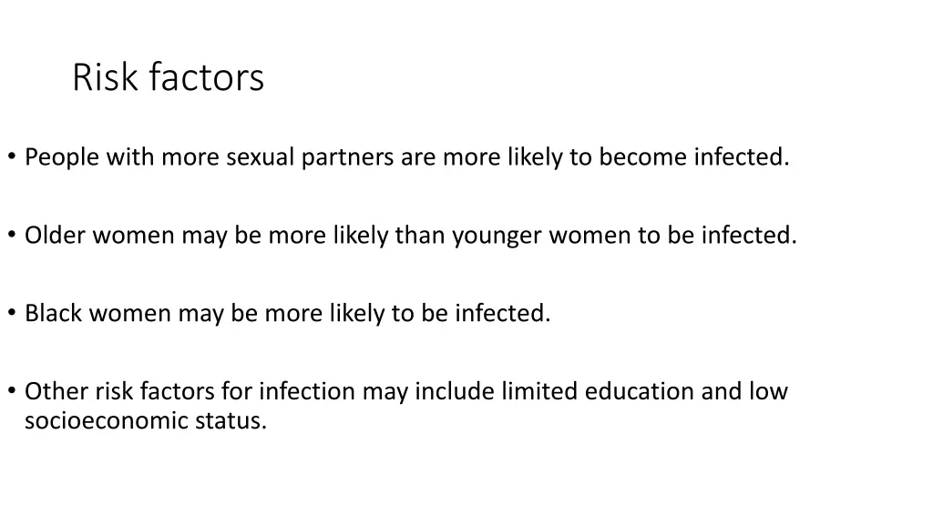 risk factors