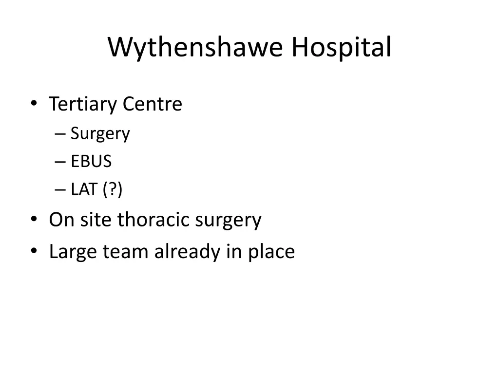 wythenshawe hospital