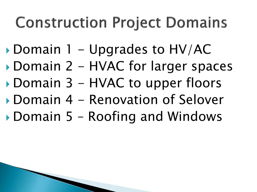 domain 1 upgrades to hv ac domain 2 hvac