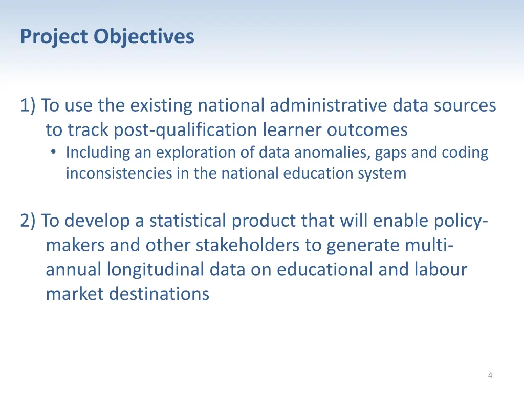 project objectives