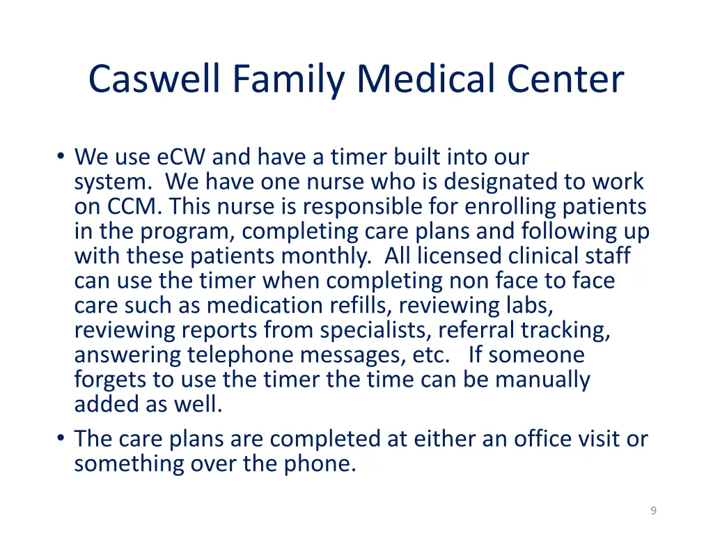 caswell family medical center