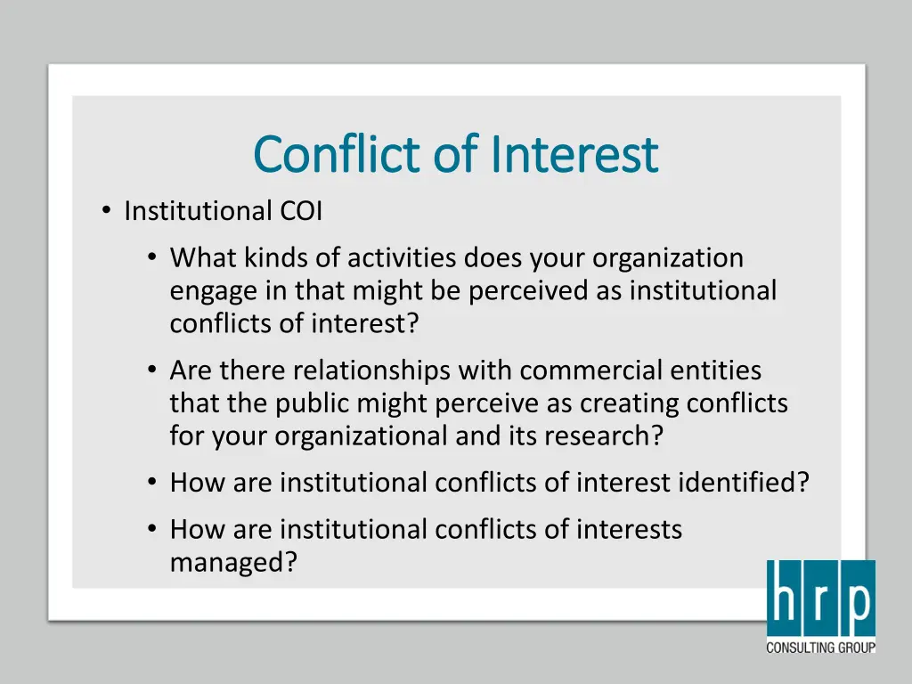 conflict of interest conflict of interest 2