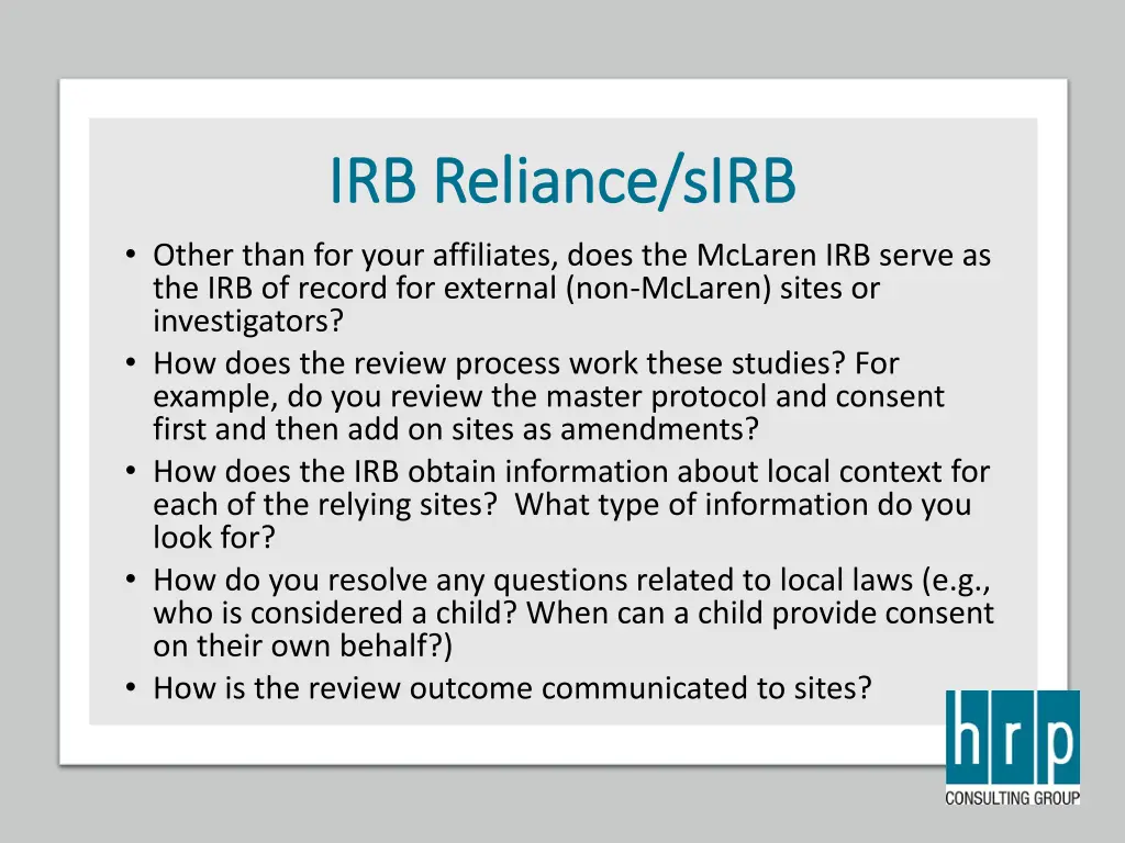 irb reliance sirb irb reliance sirb other than