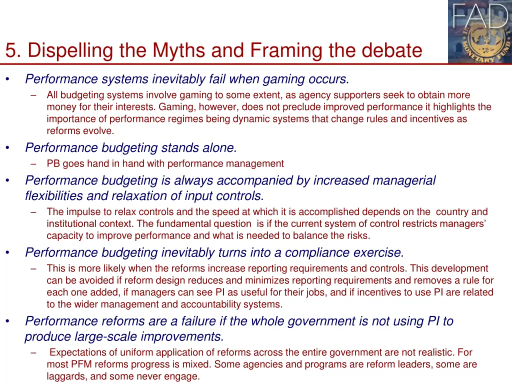 5 dispelling the myths and framing the debate 1