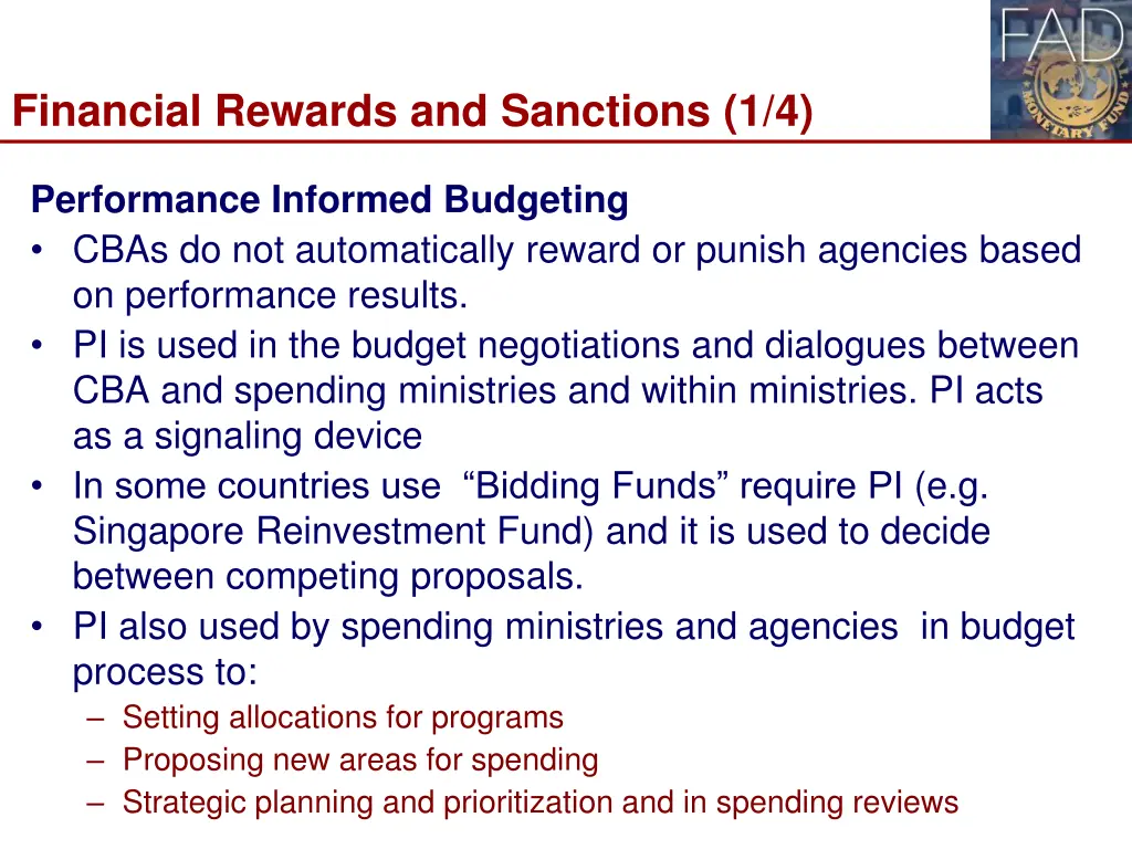 financial rewards and sanctions 1 4