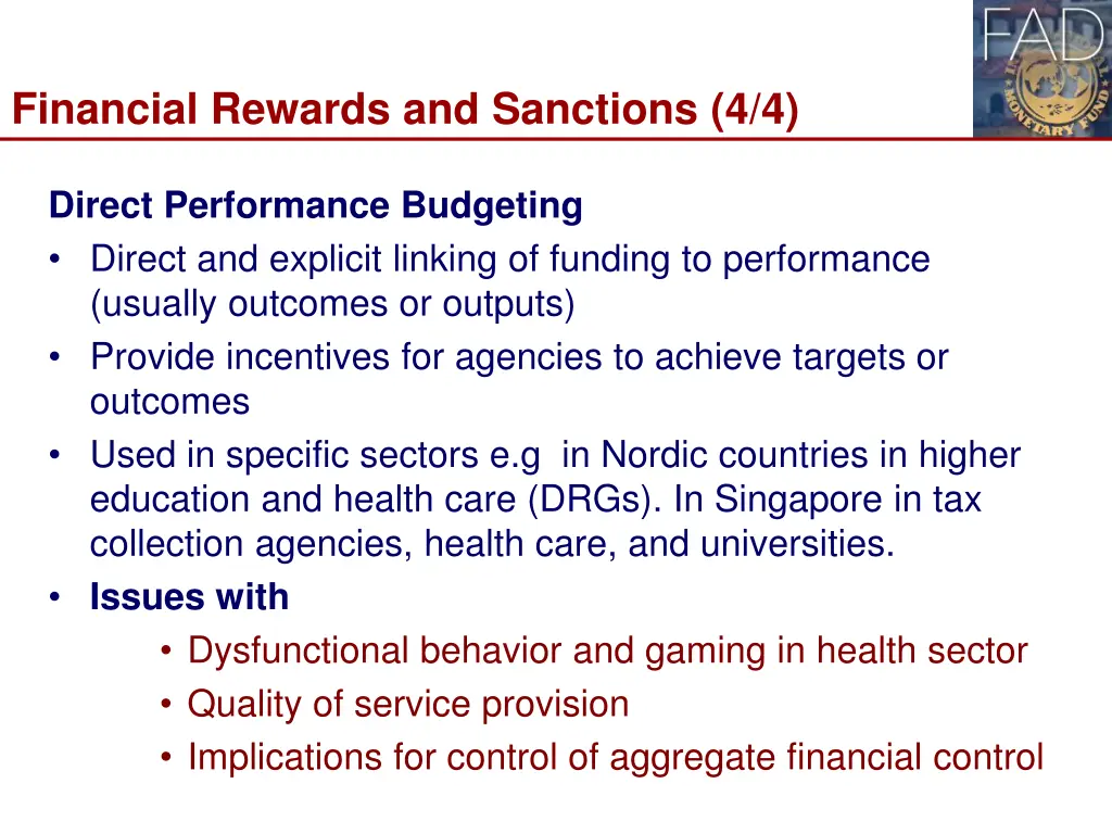 financial rewards and sanctions 4 4