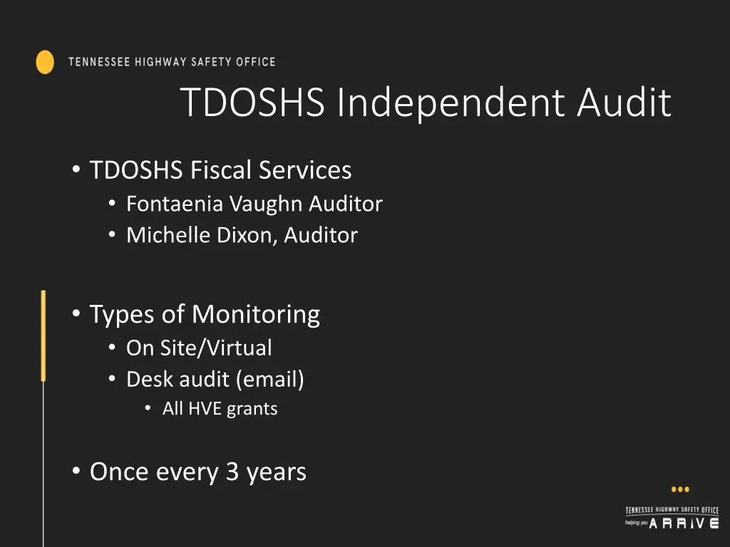 tdoshs independent audit