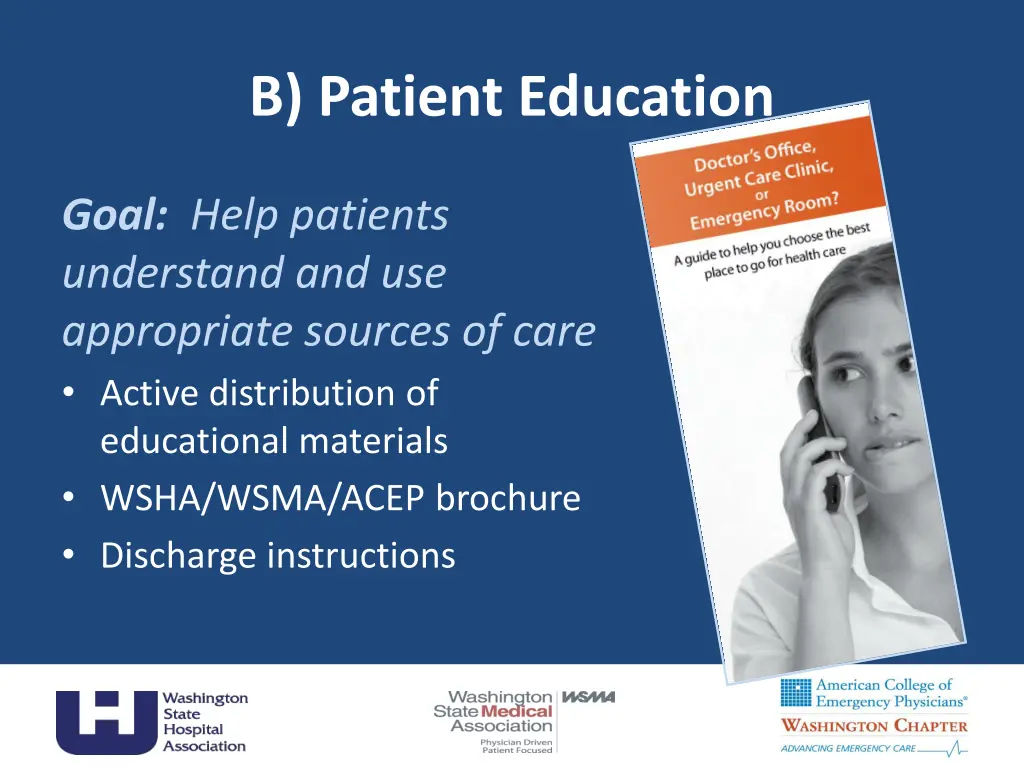 b patient education