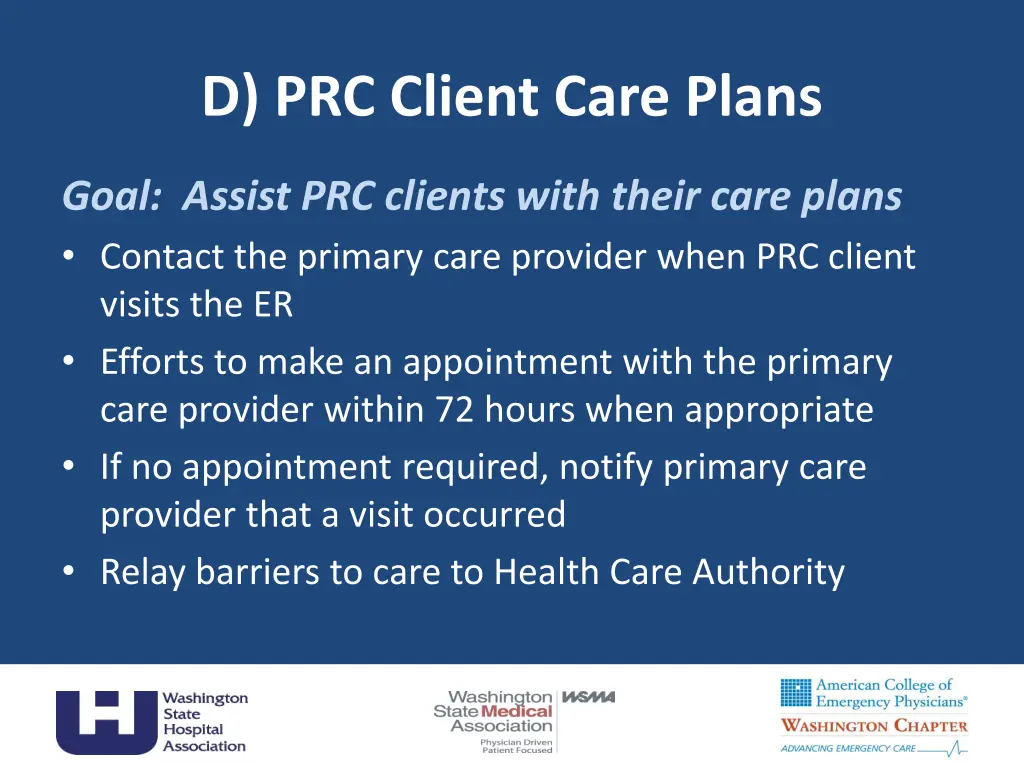 d prc client care plans