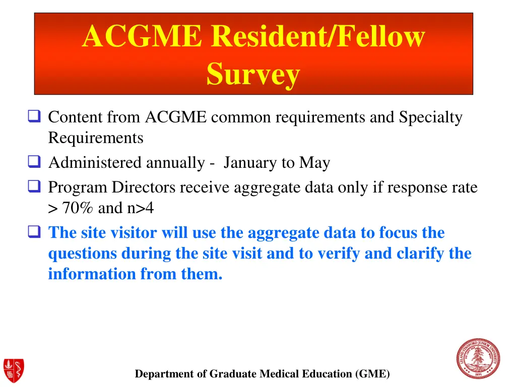 acgme resident fellow survey