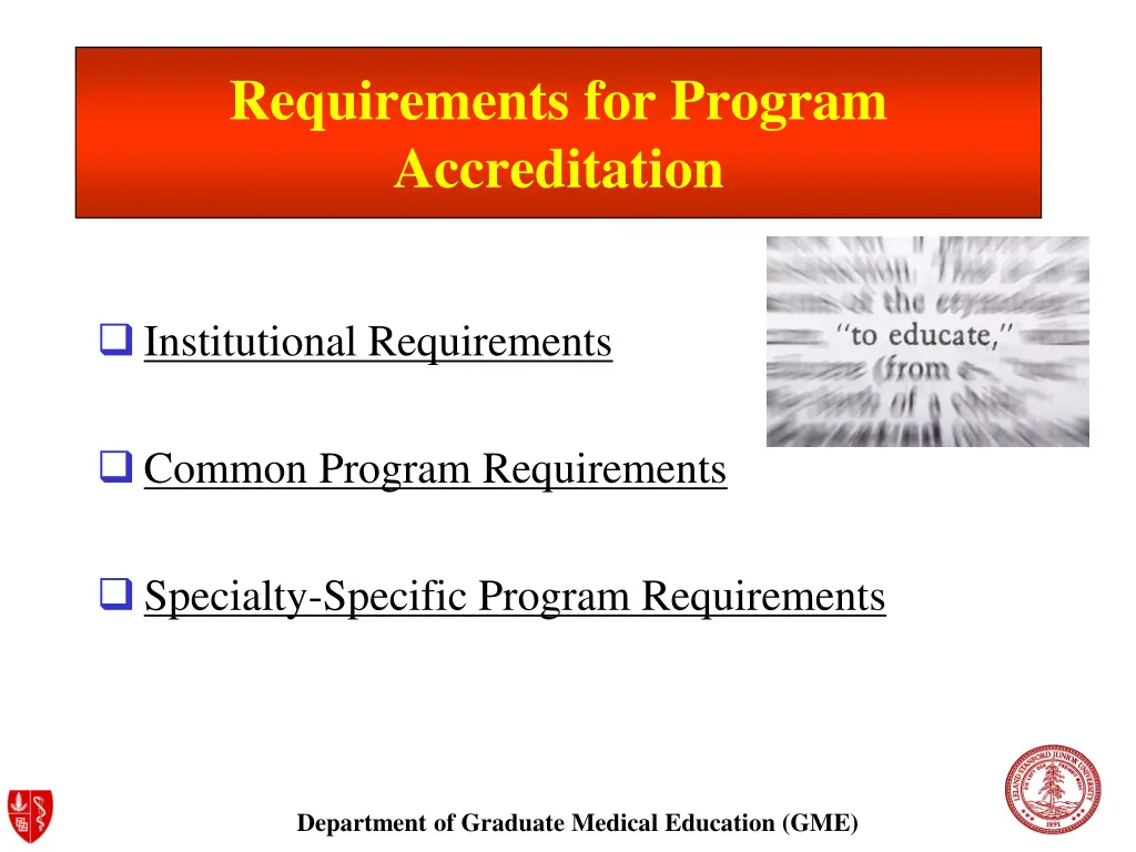 requirements for program accreditation