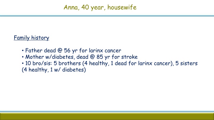 anna 40 year housewife