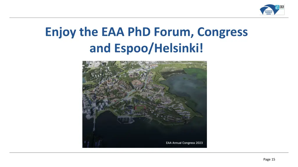 enjoy the eaa phd forum congress and espoo