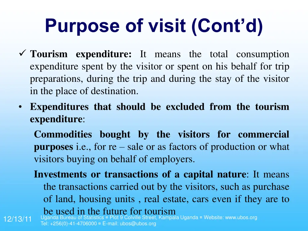 purpose of visit cont d 4