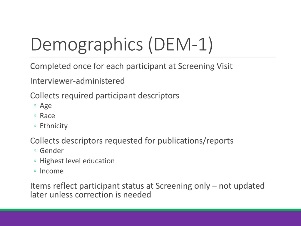 demographics dem 1