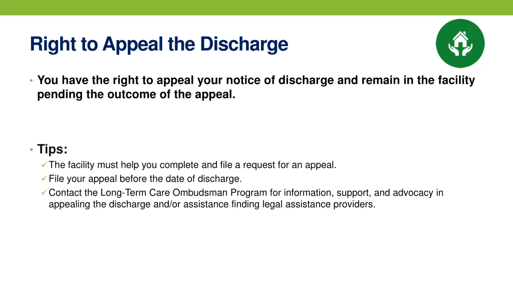 right to appeal the discharge